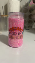 16oz Plastic Glitter Snow Globe Tumbler