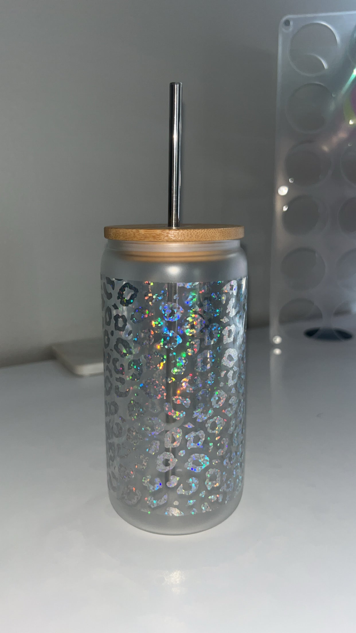 16oz Glass Vinyl Tumbler