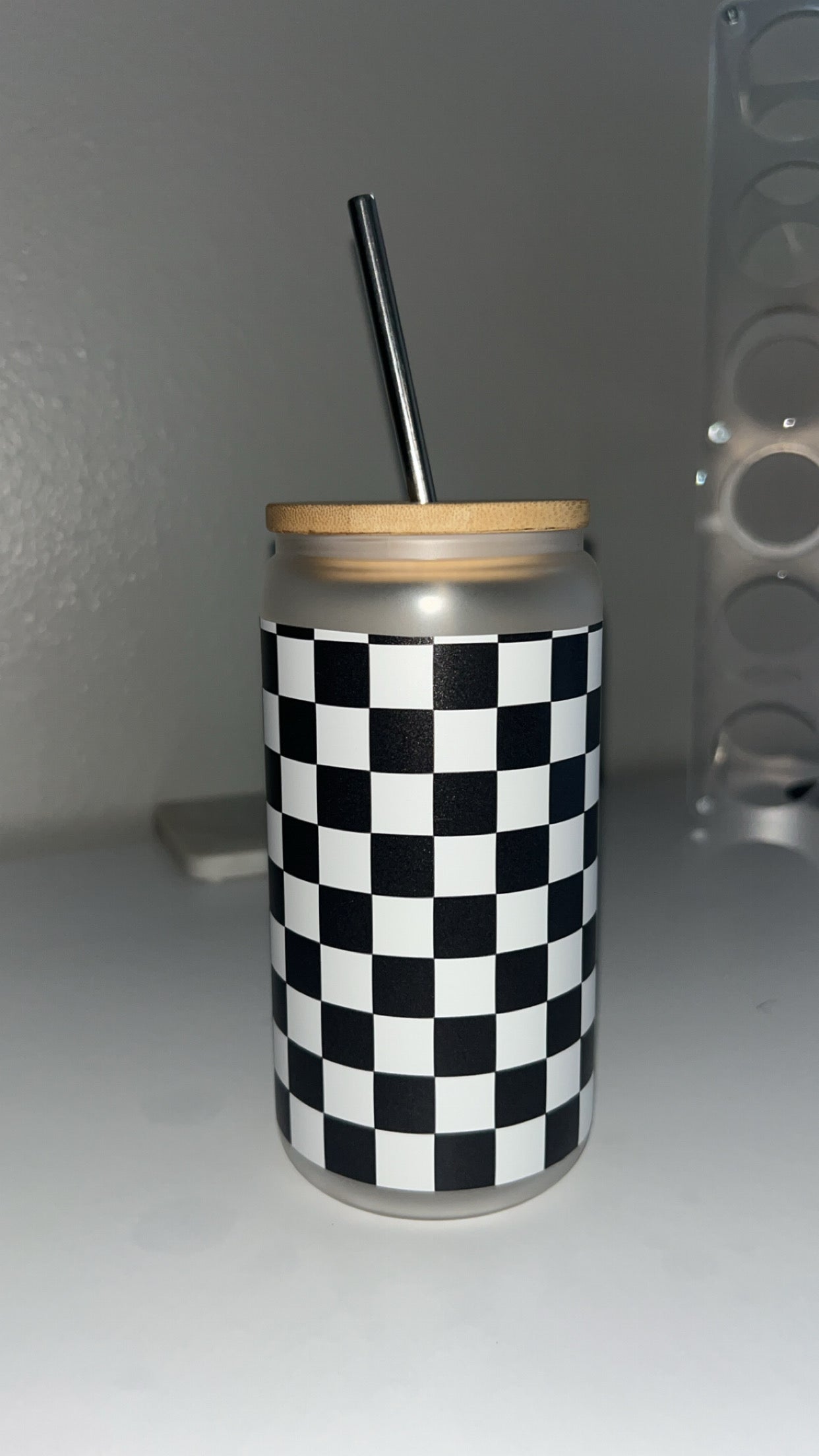 16oz Glass Vinyl Tumbler